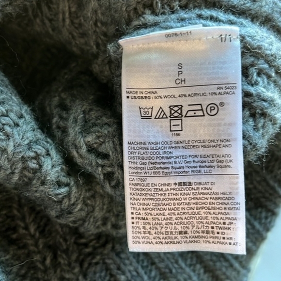 Banana Republic Gray Cable-Knit Crewneck Sweater - Picture 13 of 15